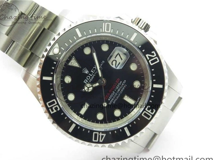 1228 Sea-Dweller 2017 Baselworld 126600 Noob 1:1 Best Edition Black Dial on SS Bracelet A2836 V Effortless 3065